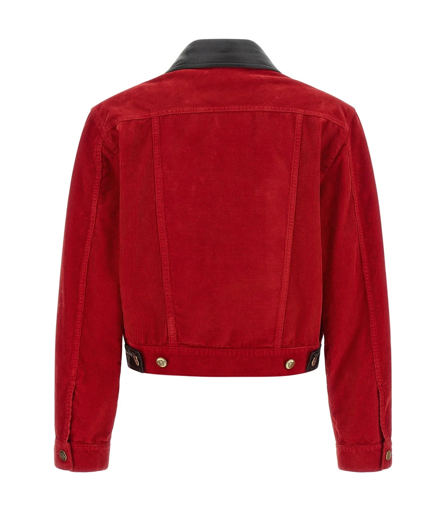 Versace Trucker Jacket in red — view 2