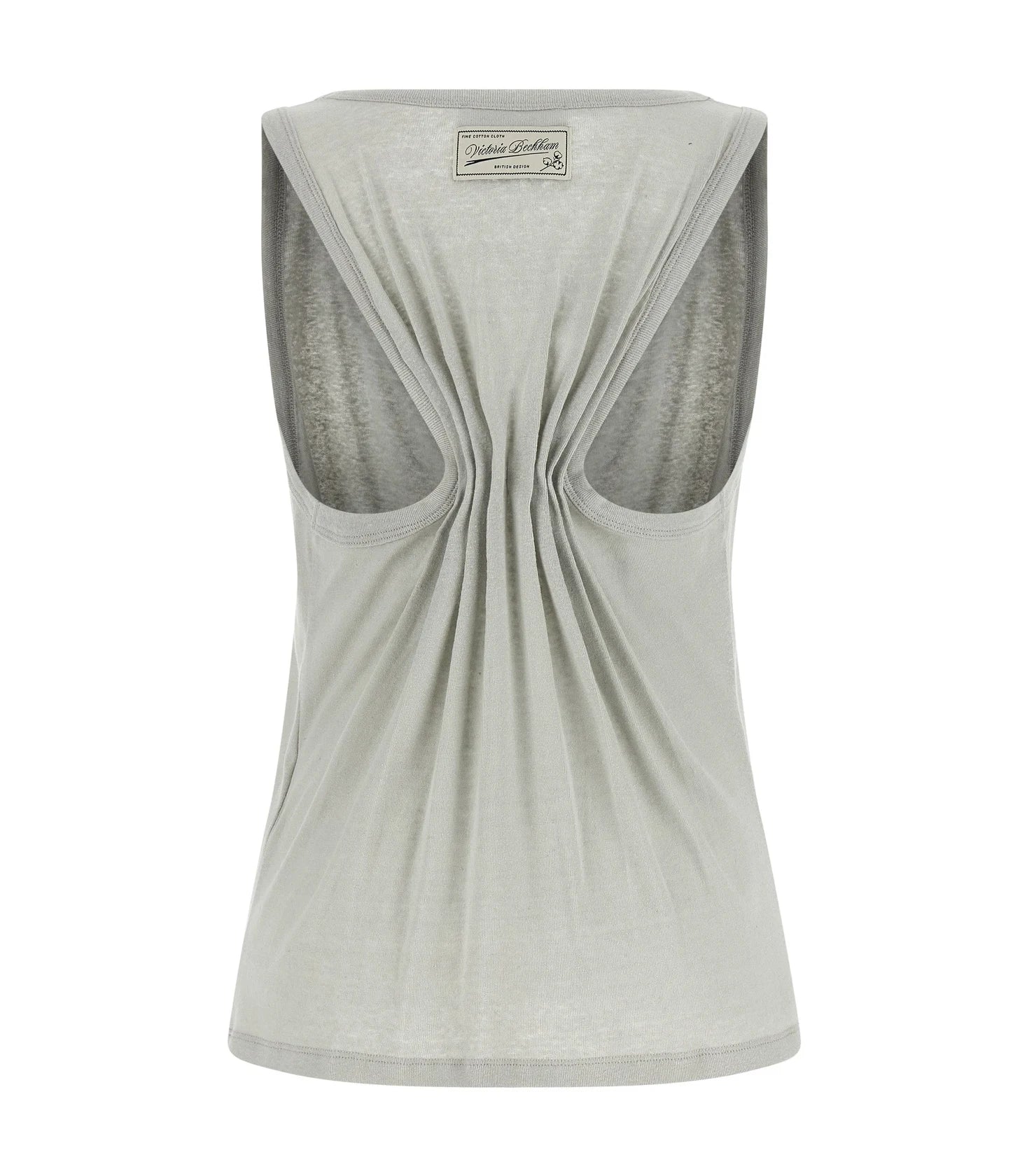 Victoria Beckham Tank Top in gray, Cotton — view 2