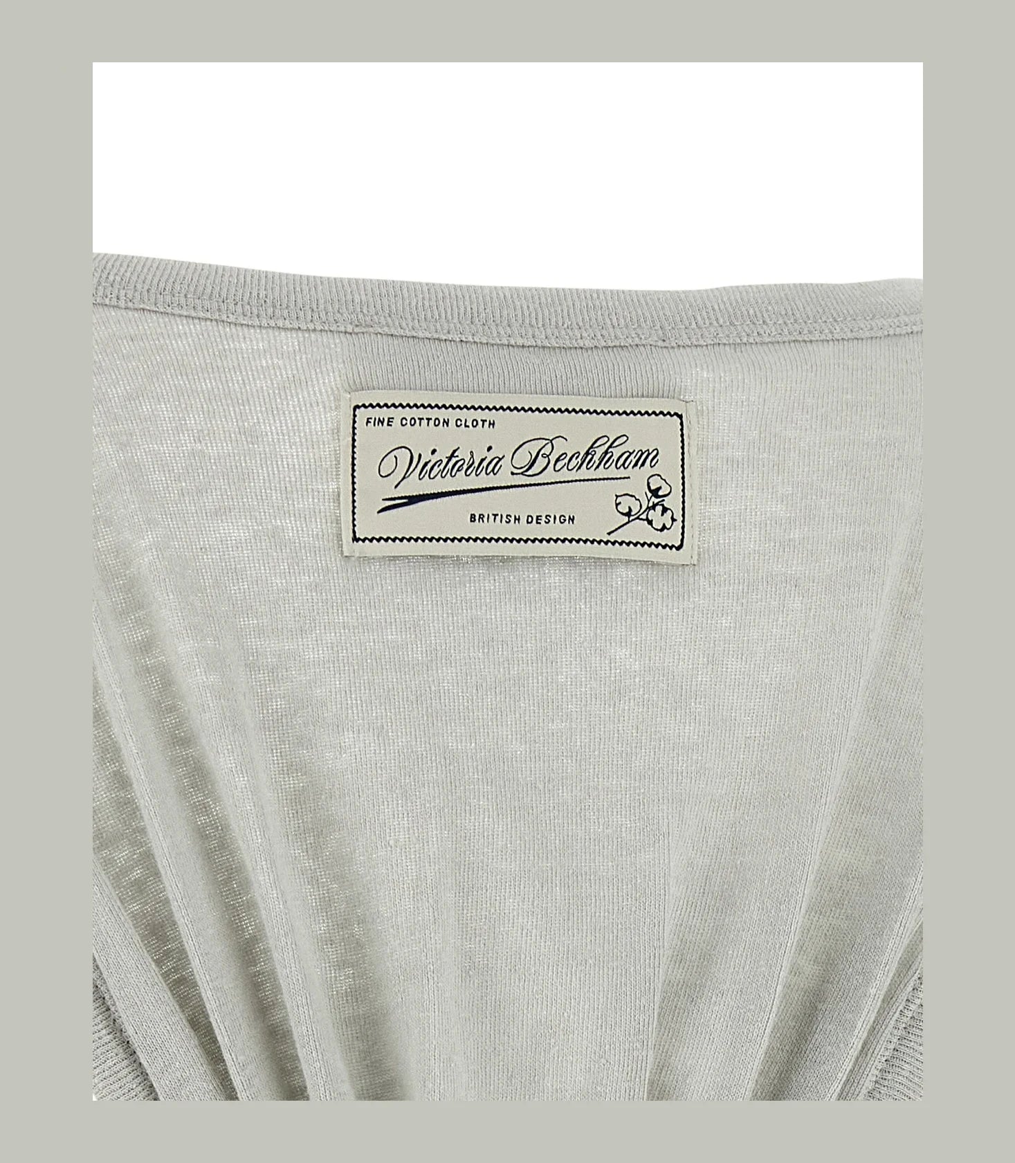 Victoria Beckham Tank Top in gray, Cotton — view 4