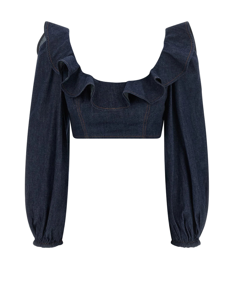 Zimmermann Blouse in blue, Cotton
