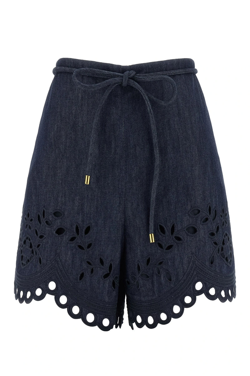 Zimmermann Denim Short in blue, Cotton