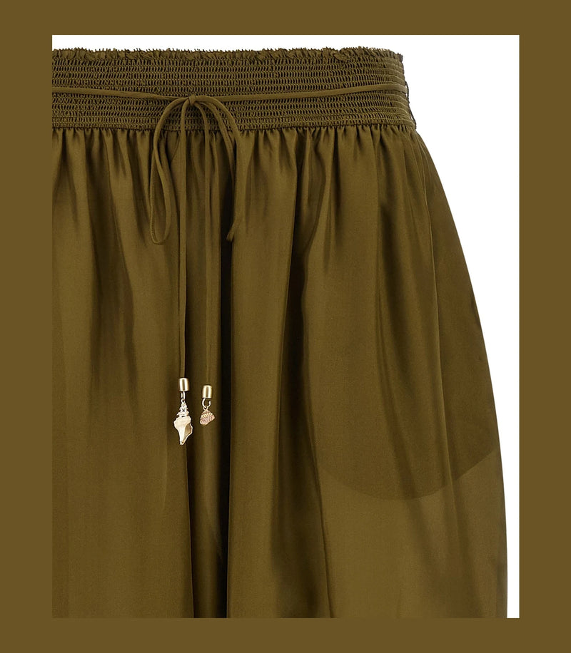 Zimmermann Harem Pant in brown, Silk — view 3