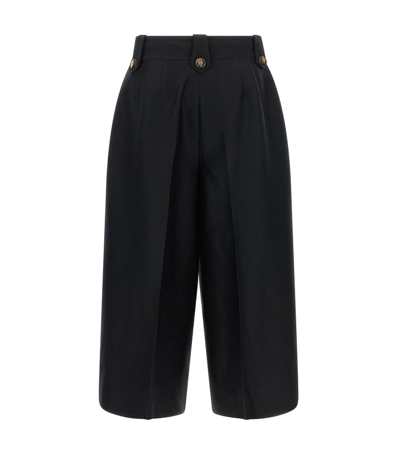 Zimmermann Short Trouser in black, Wool — view 2