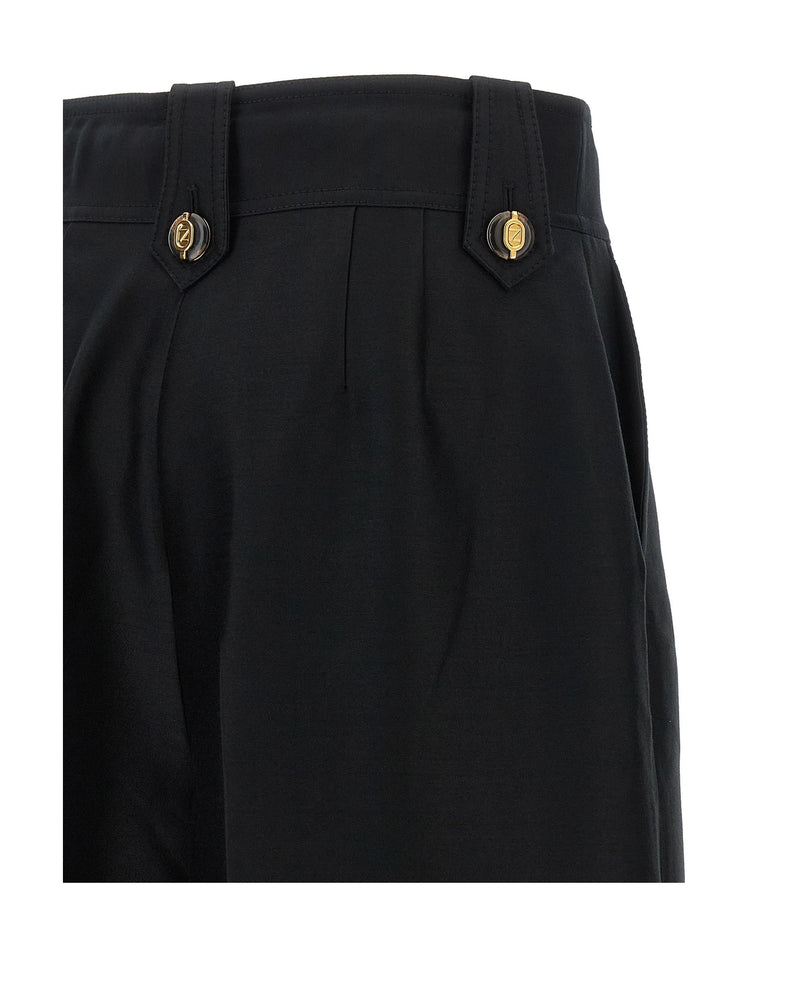 Zimmermann Short Trouser in black, Wool — view 4